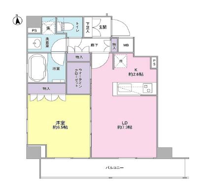 ファインクレーネ秋葉原　501号室　間取り