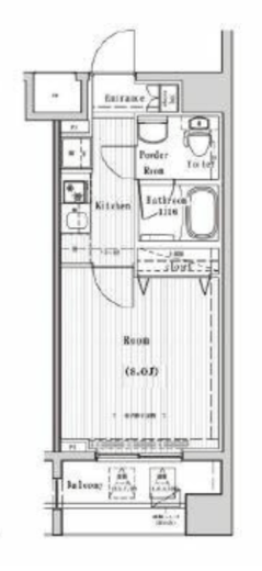 レクシード両国駅前　706号室　間取り