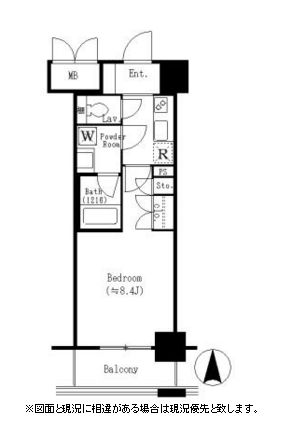 モアナ錦糸公園　706号室　間取り