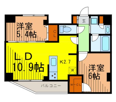 KDXレジデンス両国　701号室　間取り