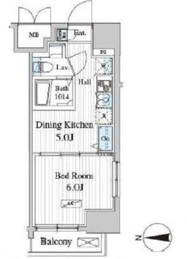 Totsu Residence Kaminarimon　803号室　間取り