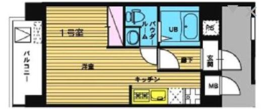 HF浅草橋レジデンス　601号室　間取り