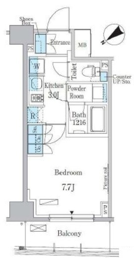 パークアクシス押上・隅田公園　1002号室　間取り