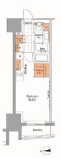 ザ・パークハビオ上野　204号室　間取り