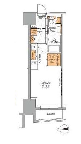 ザ・パークハビオ上野　904号室　間取り