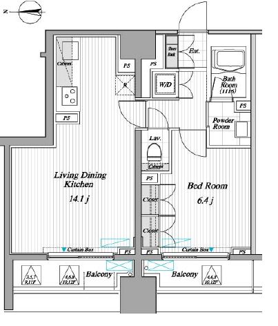 レジディア錦糸町2　1001号室　間取り