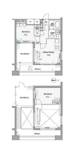 レジディア錦糸町2　1306号室　間取り