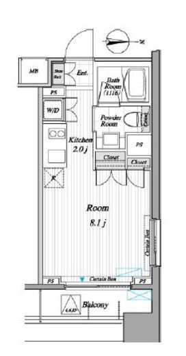 レジディア錦糸町2　310号室　間取り