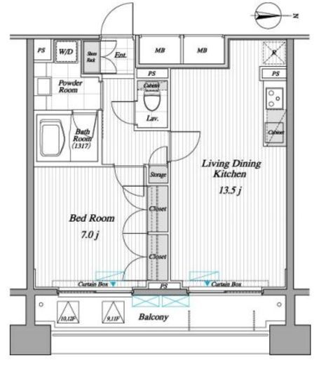 レジディア錦糸町2　905号室　間取り