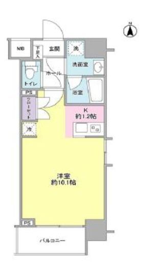 モンレーヴ錦糸町　1103号室　間取り