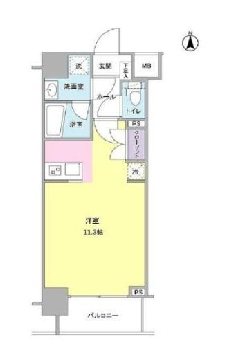 モンレーヴ錦糸町　202号室　間取り