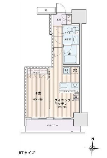 エスティメゾン錦糸町2　1103号室　間取り