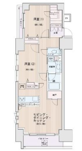 エスティメゾン錦糸町2　1207号室　間取り