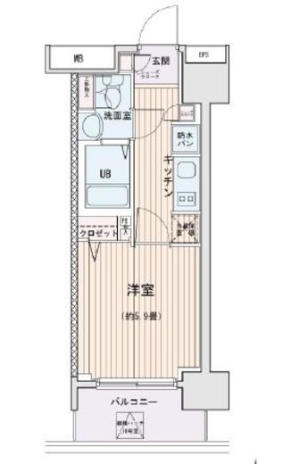 エスティメゾン錦糸町2　1516号室　間取り