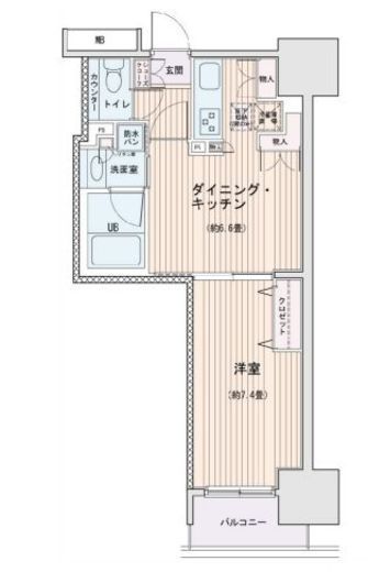 エスティメゾン錦糸町2　505号室　間取り