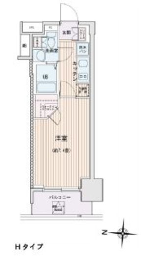 エスティメゾン錦糸町2　509号室　間取り