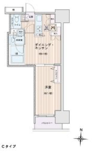 エスティメゾン錦糸町2　605号室　間取り