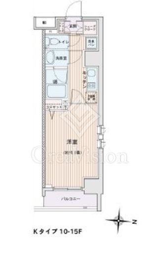 エスティメゾン錦糸町2　1014号室　間取り