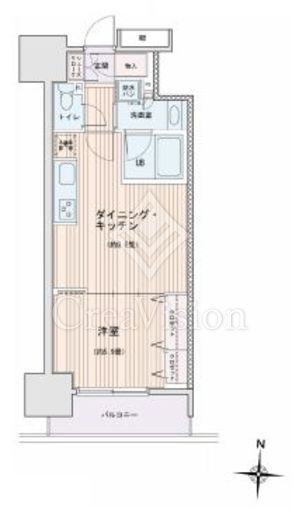 エスティメゾン錦糸町Ⅱ　202号室　間取り