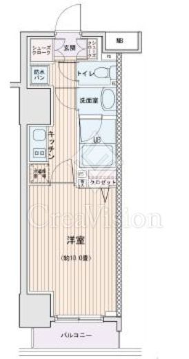 エスティメゾン錦糸町Ⅱ　1315号室　間取り