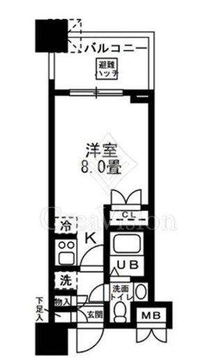 レジディア錦糸町　411号室　間取り