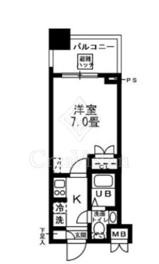 レジディア錦糸町　505号室　間取り