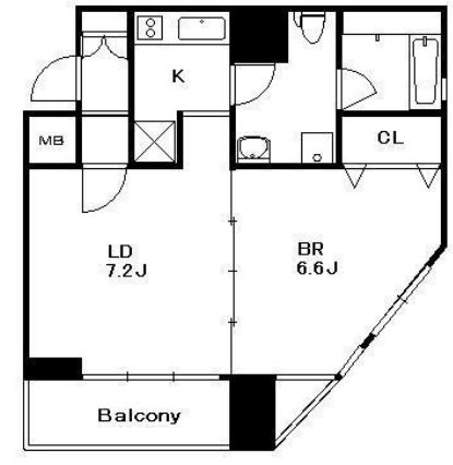 ドゥーエ両国　204号室　間取り