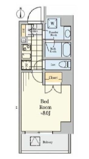 クレストコート菊川　302号室　間取り