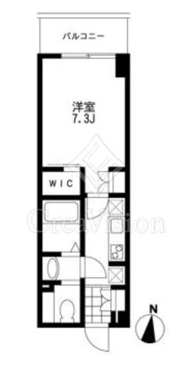プライマル錦糸町　206号室　間取り