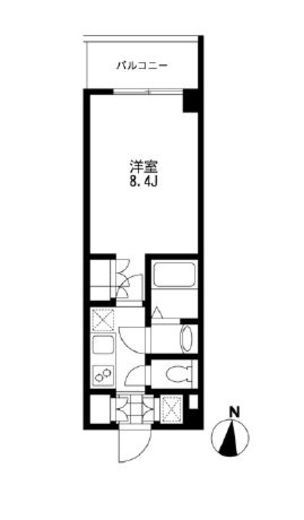 プライマル錦糸町　604号室　間取り