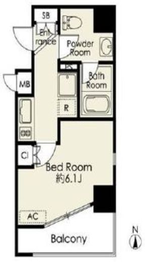 プレミアステージ両国　801号室　間取り