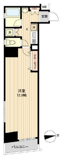 ラクラス新御徒町　405号室　間取り
