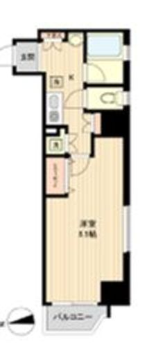 ラクラス新御徒町　604号室　間取り