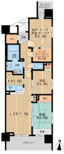エコロジー錦糸町レジデンス　203号室　間取り