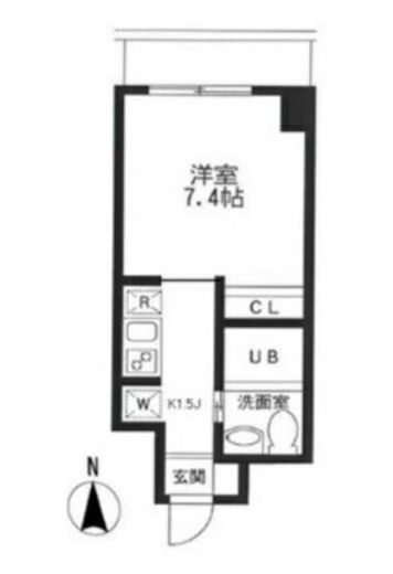 KDXレジデンス御徒町　1303号室　間取り