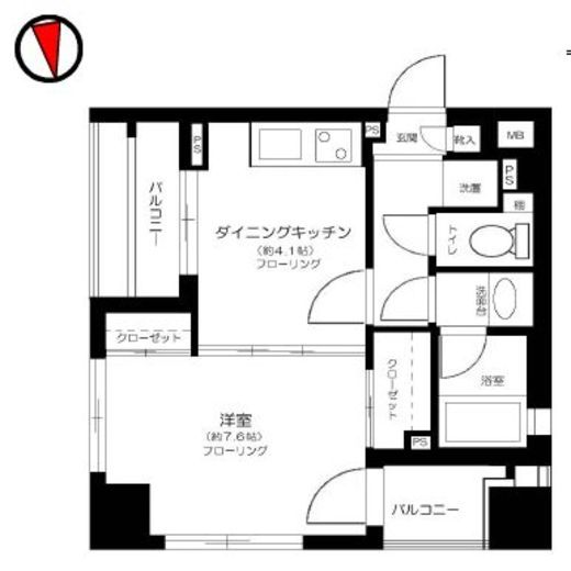 レガロ新御徒町ステーションパレス　603号室　間取り