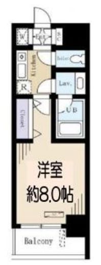 ドゥーエ蔵前　301号室　間取り