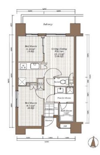 ザ・パーククロス錦糸町レジデンス　902号室　間取り