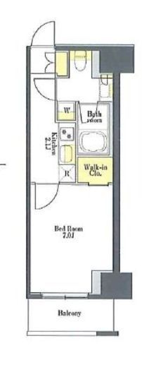 プライムメゾン浅草橋　203号室　間取り