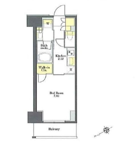 プライムメゾン浅草橋　504号室　間取り