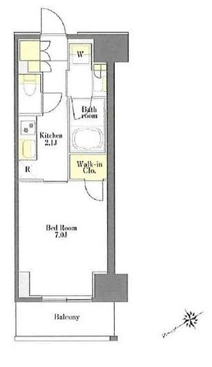 プライムメゾン浅草橋　506号室　間取り