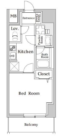 エヌステージ両国　702号室　間取り