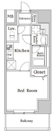 エヌステージ両国　803号室　間取り