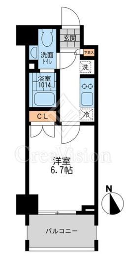 HF両国レジデンス　605号室　間取り