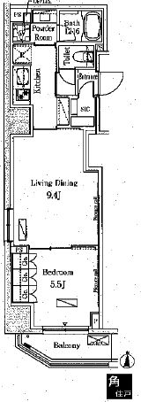 パークアクシス錦糸町ヴェール　405号室　間取り