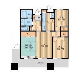リバーサイド隅田セントラルタワーパレス　2806号室　間取り
