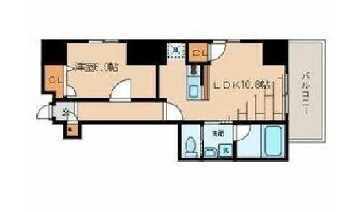 オーソン両国　402号室　間取り