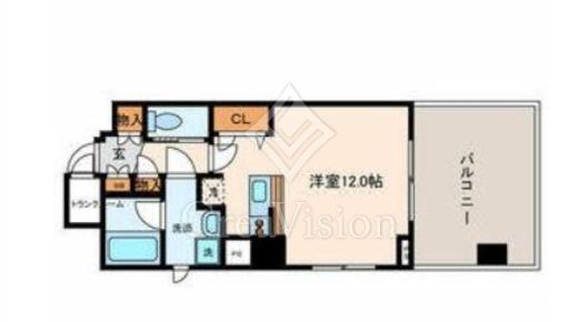 オーソン両国　701号室　間取り