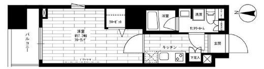 ステージグランデ菊川　401号室　間取り