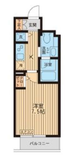 KDXレジデンス入谷　805号室　間取り